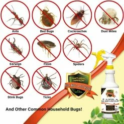 Outlet 🎁 128 oz. All-Natural Bug, Insect and Pest Killer by Natural Armor ❤️ -Organic Gardening Shop natural armor bug killer spray naibik128 fa 1000