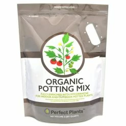 New 🎉 8 qt. Organic Potting Mix - Premium Soil in Heavy-Duty Resealable Bag by Perfect Plants 🛒