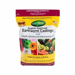 Budget 👏 10 lb. Bag Concentrated (10 lbs. makes 40 lbs.) Pure Organic Earth Worm Castings by Soil Blend 🛒
