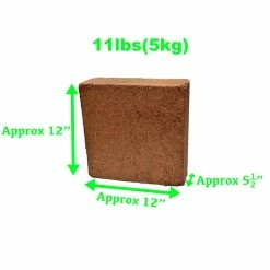 New ⌛ 11 lb. (5KG) Coconut Coir Block of Soilless Media by Viagrow 🌟 -Organic Gardening Shop viagrow garden soil vccb5 1f 1000
