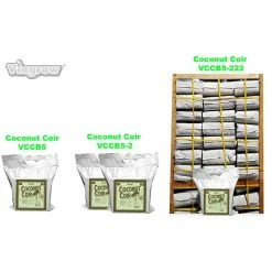 New ⌛ 11 lb. (5KG) Coconut Coir Block of Soilless Media by Viagrow 🌟 -Organic Gardening Shop viagrow garden soil vccb5 66 1000