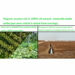 New ⌛ 11 lb. (5KG) Coconut Coir Block of Soilless Media by Viagrow 🌟 -Organic Gardening Shop viagrow garden soil vccb5 a0 1000