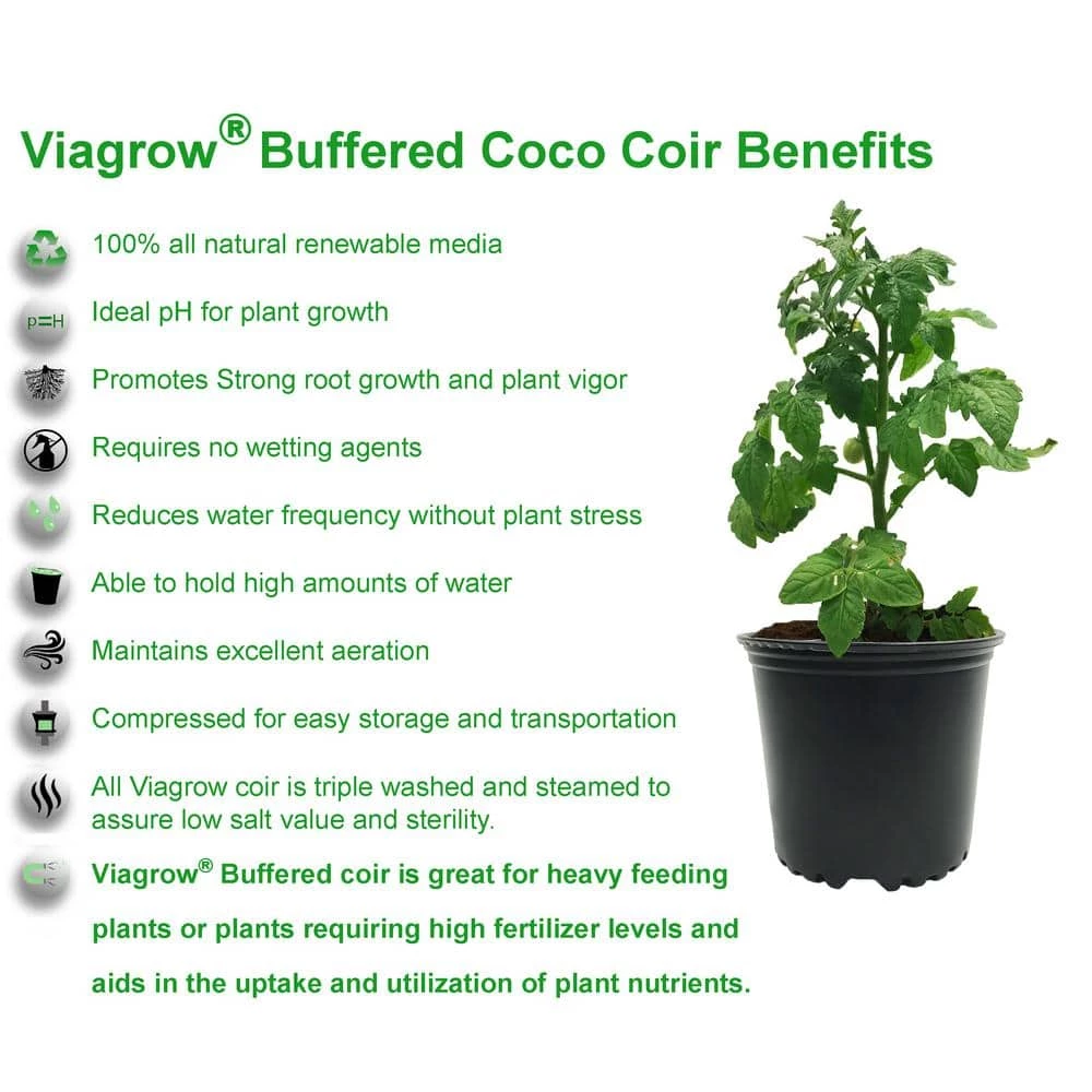 Brand new π 2 cu. ft. Coco Coir Compressed Premium Plant Growing Media 5 kg./11 lbs./72 Qt./18 Gal. by Viagrow π― 2 Brand new π 2 cu. ft. Coco Coir Compressed Premium Plant Growing Media 5 kg./11 lbs./72 Qt./18 Gal. by Viagrow π― - Image 2