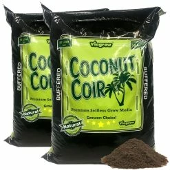 Coupon 👏 1.5 cu. ft. 50 l/52.8 Qt./13.2 G. Coco Coir Buffered Premium Coconut Growing Medium (2-Pack) by Viagrow ✨