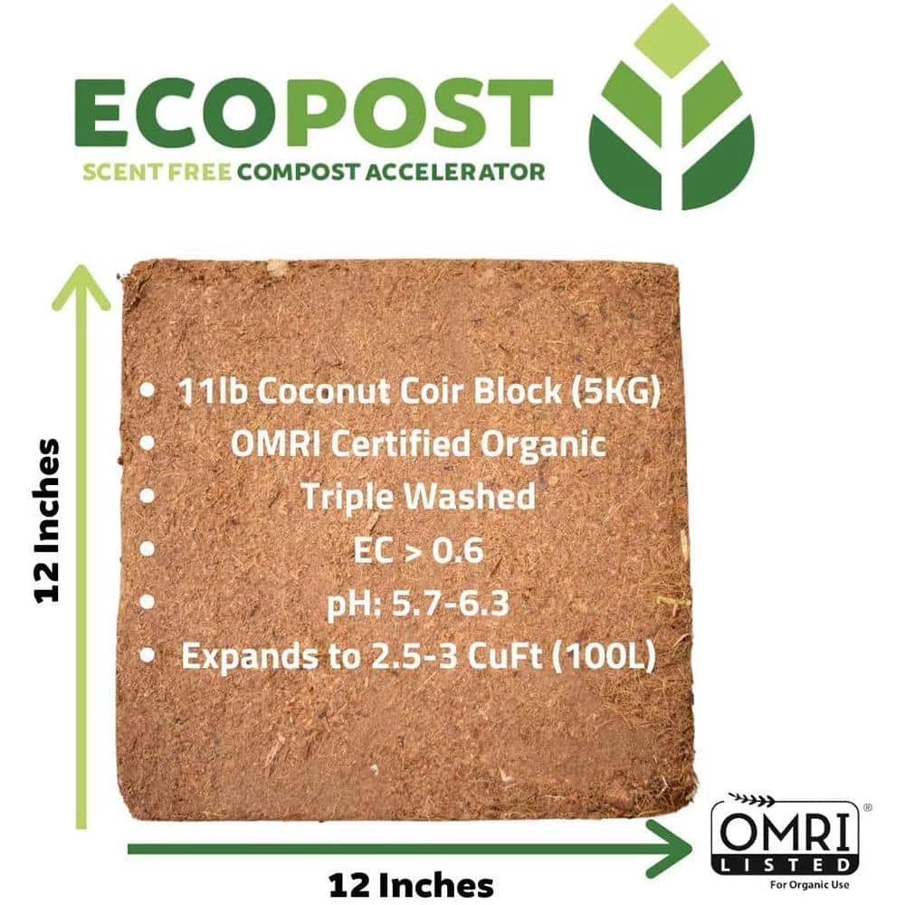 Outlet π 2.8 cu. ft. Sakti Agro EcoPost Compost Soil Scent Free Coconut Coir Expanding Block (100 l) by Viagrow π 9 Outlet π 2.8 cu. ft. Sakti Agro EcoPost Compost Soil Scent Free Coconut Coir Expanding Block (100 l) by Viagrow π - Image 9