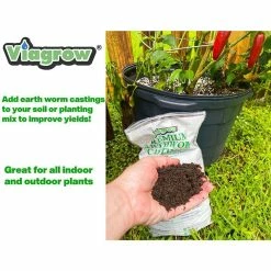 Best reviews of 👏 11 lb. (5KG) Coconut Coir Block & 1LB earth worm castings, Coco Coir and earth worm castings, (expands up to 18 gallons) by Viagrow 😍 -Organic Gardening Shop viagrow grow media vccb5 vewc1 1d 1000
