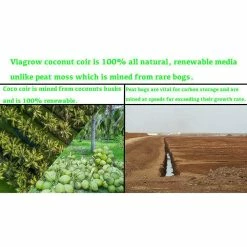 Best reviews of 👏 11 lb. (5KG) Coconut Coir Block & 1LB earth worm castings, Coco Coir and earth worm castings, (expands up to 18 gallons) by Viagrow 😍 -Organic Gardening Shop viagrow grow media vccb5 vewc1 a0 1000