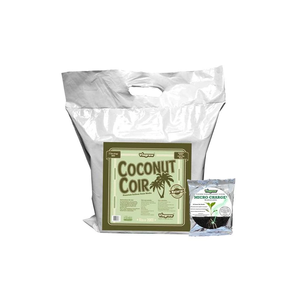 Best Sale π€© Coconut Coir Block of Soilless Media with Micro Charge Makes Approx 18 Gal./2.4 cf/68 l by Viagrow βοΈ 1 Best Sale π€© Coconut Coir Block of Soilless Media with Micro Charge Makes Approx 18 Gal./2.4 cf/68 l by Viagrow βοΈ