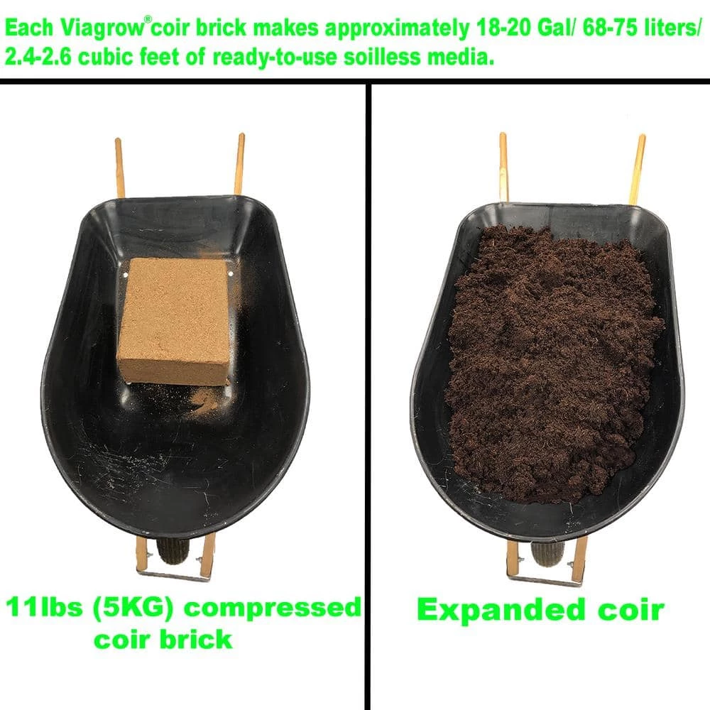 Best Sale π€© Coconut Coir Block of Soilless Media with Micro Charge Makes Approx 18 Gal./2.4 cf/68 l by Viagrow βοΈ 6 Best Sale π€© Coconut Coir Block of Soilless Media with Micro Charge Makes Approx 18 Gal./2.4 cf/68 l by Viagrow βοΈ - Image 6