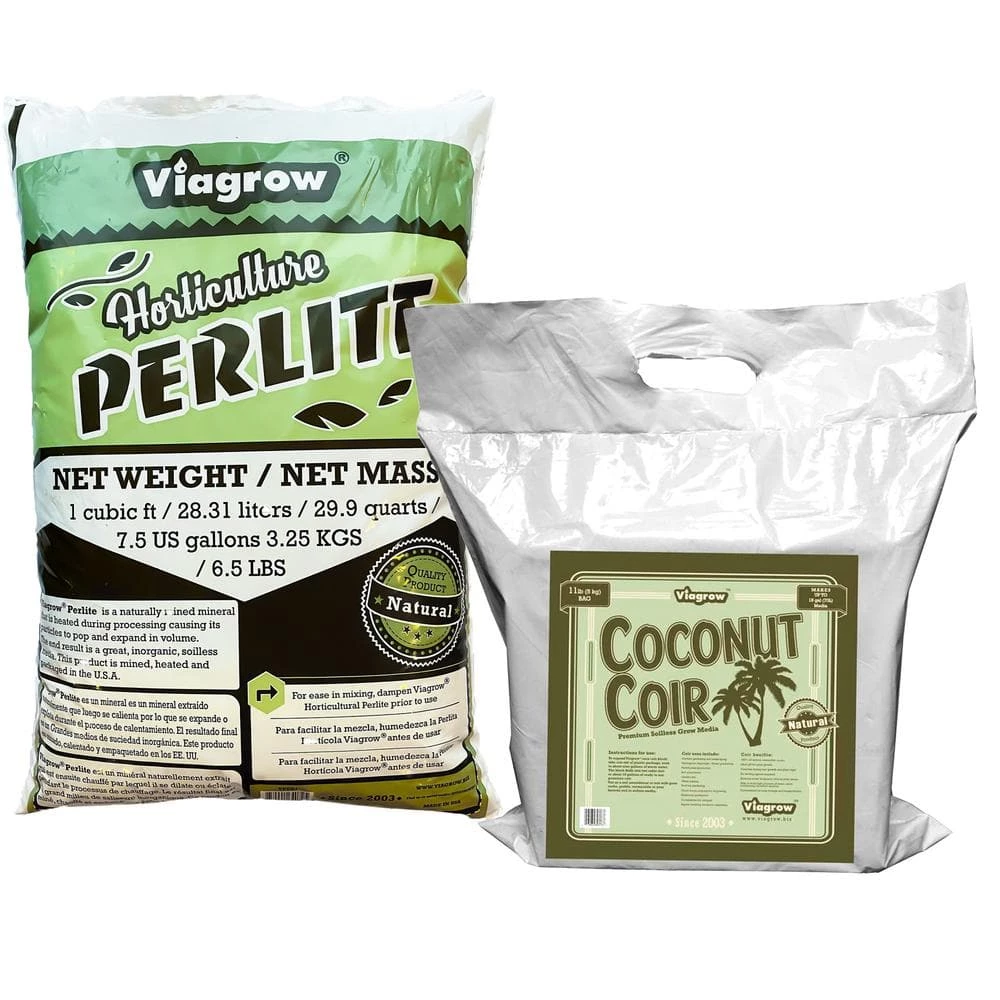 Cheap π― 5 kg Coir Block With 1 Cubic Ft Horticultural Perlite (Makes 3.4 cu. Ft./25.4 Gal./101 Qts) by Viagrow π 1 Cheap π― 5 kg Coir Block With 1 Cubic Ft Horticultural Perlite (Makes 3.4 cu. Ft./25.4 Gal./101 Qts) by Viagrow π