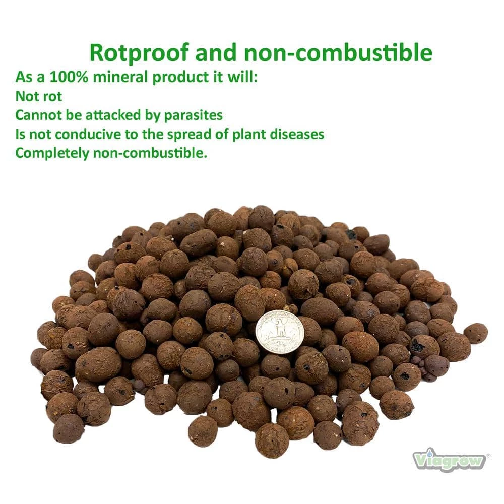 Outlet π 20 liters / 0.70 cu. ft. / 4 Gal. / Hydroponic Gardening Medium, Grow Rock, Expanded Clay Pebbles (2-bags of 10-liters) by Viagrow π 7 Outlet π 20 liters / 0.70 cu. ft. / 4 Gal. / Hydroponic Gardening Medium, Grow Rock, Expanded Clay Pebbles (2-bags of 10-liters) by Viagrow π - Image 7